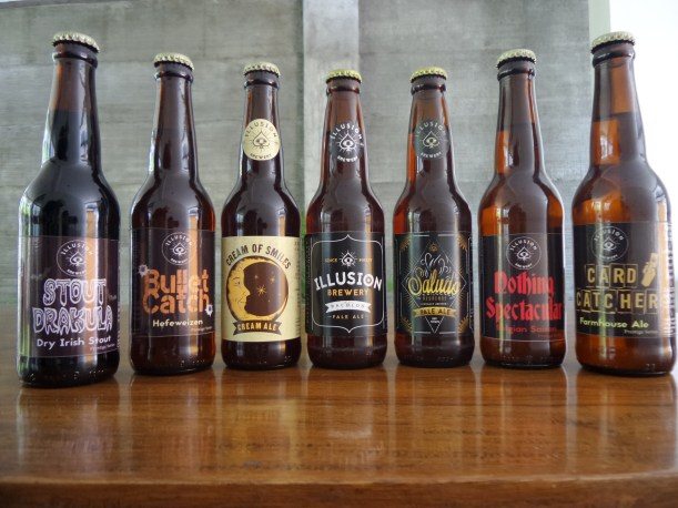 Some of the amazing beers that Illusion Brewery brews. All are proudly made in Negros Island!