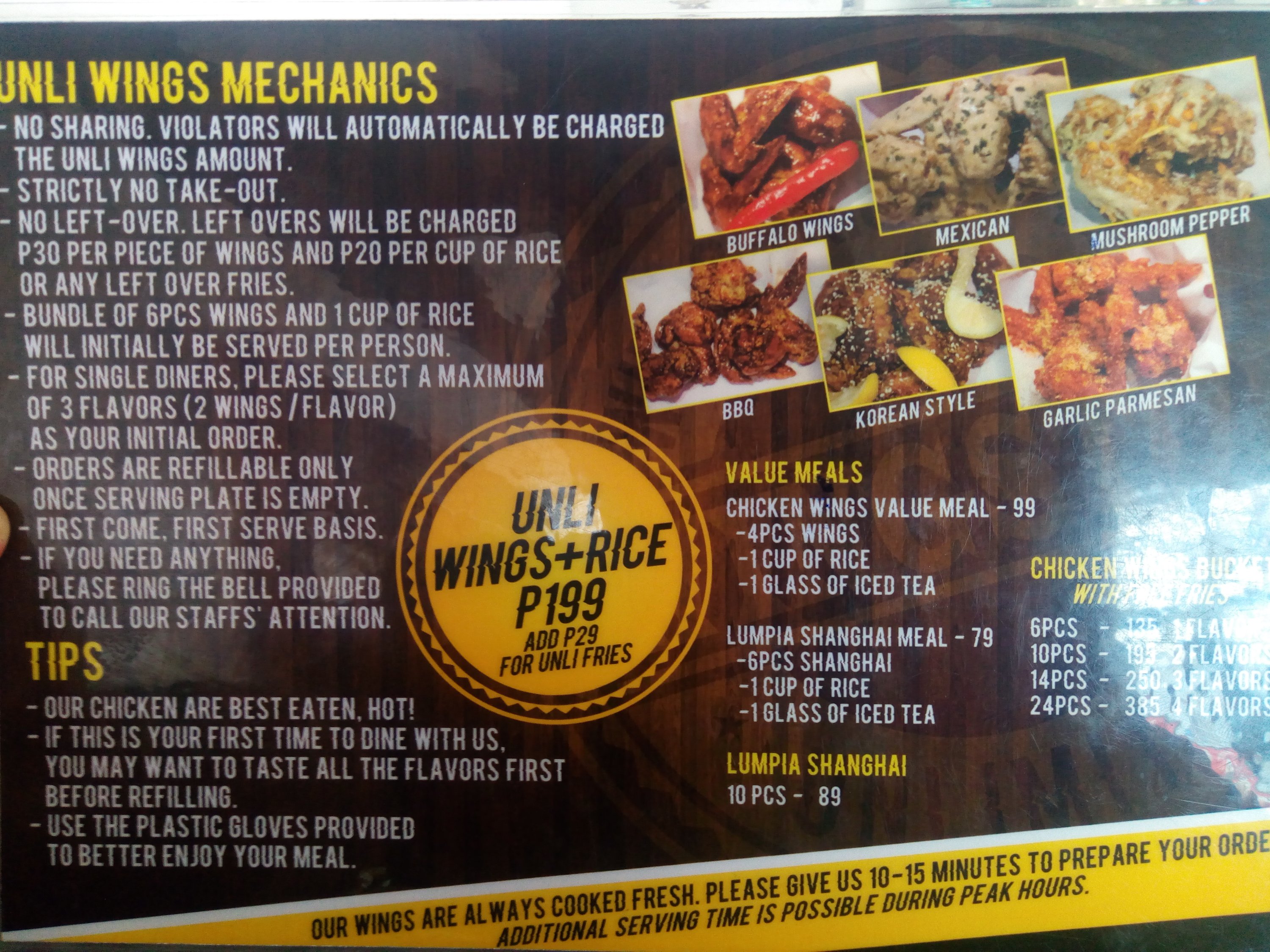 Wingstop unlimited: Eat all you can wings, fries and rice. β The ...