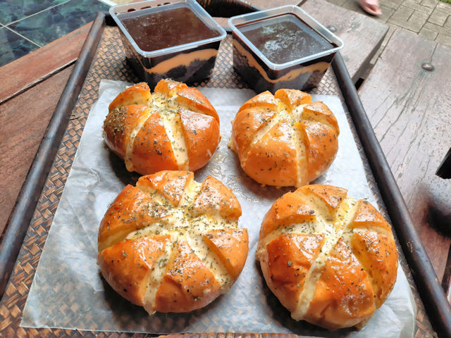 Also seen in this picture is Madam Bakeshop's Brigadeiro Cake.  It's a delicious chocolate cake with a thick layer of custard.